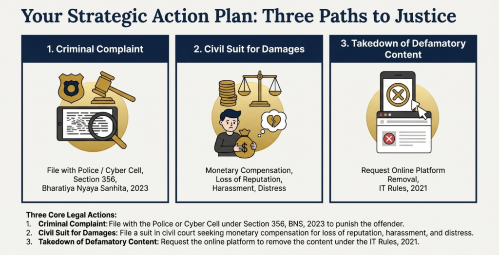 Note: These actions can be pursued simultaneously for a comprehensive legal strategy. Consult with Legal Advisor. 